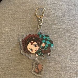 🍒🍒 Demon Slayer Anime Tanjiro Kamado Charm Keychain
